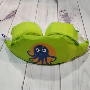 Coleman Kids Swim Vest - Green with Blue Octopus